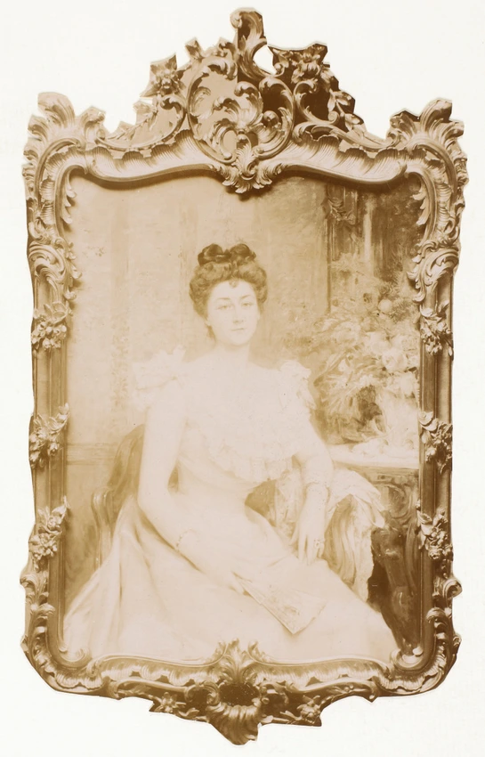 Anonyme - Portrait de Mme Baron, par Léon Comerre