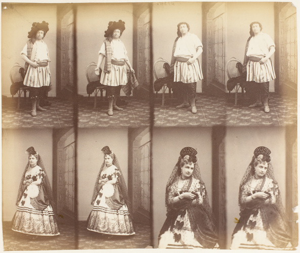 André Adolphe Eugène Disdéri - M. Christian et Mme Amélie Latour en huit poses, ...