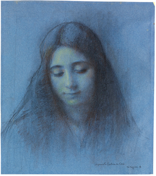 Portrait de jeune fille aux cheveux longs - Pascal Dagnan-Bouveret