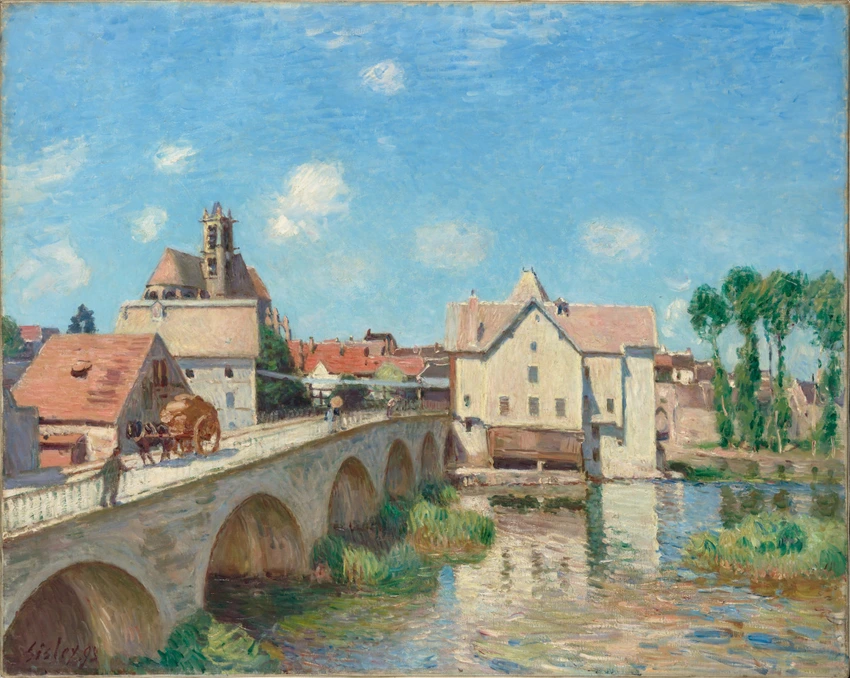 Le Pont de Moret - Alfred Sisley