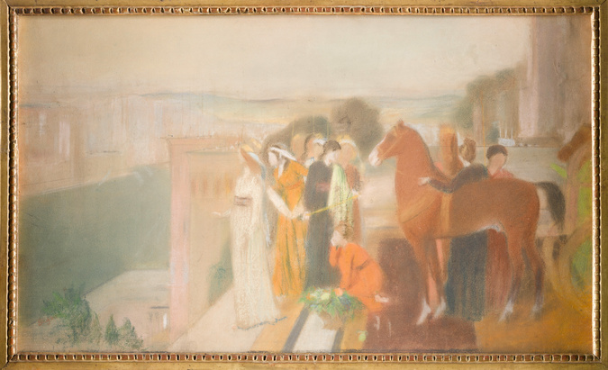 Edgar Degas - Sémiramis construisant Babylone, étude d'ensemble