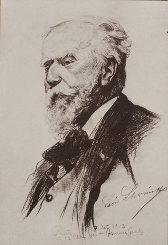 Charles Augustin Lhermitte - Photographie d'un portrait au crayon de M. Ismaël G...