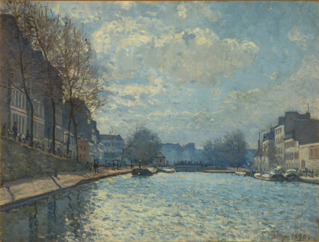 Alfred Sisley - Vue du canal Saint-Martin