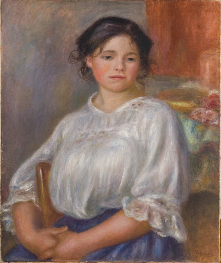 Jeune fille assise - Auguste Renoir