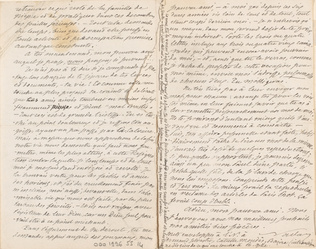 Nadar - Lettre de Nadar à Aglaüs Bouvenne