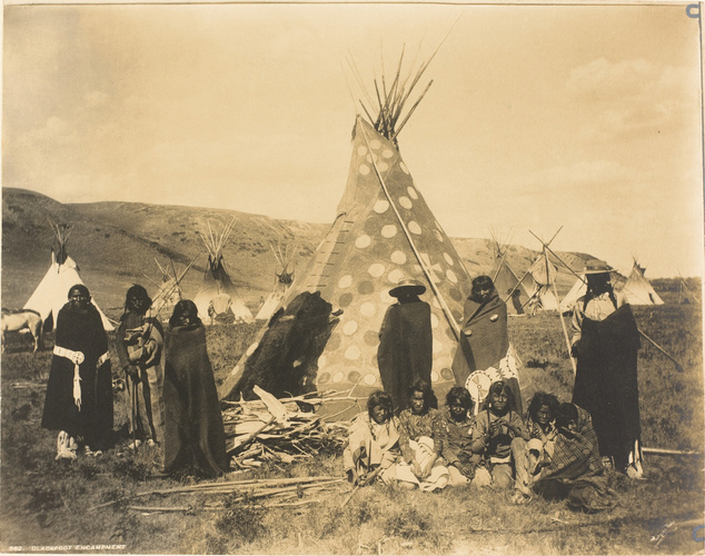 Stephen Joseph Thompson - Blackfoot encampment