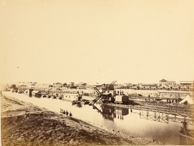 Louis Robert Cuvier - Chantier d'El-Ferdane (amont), travaux exécutés en régie p...