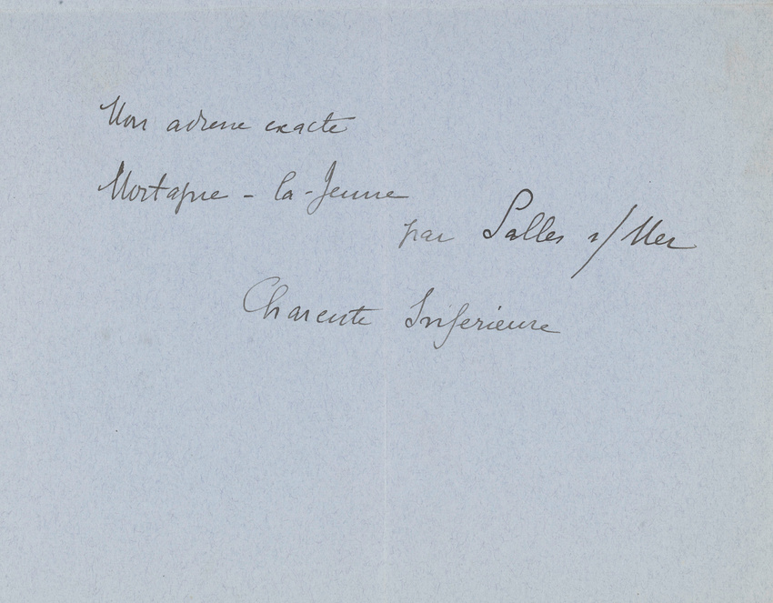 André Derain - Correspondance manuscrite : André Derain à Paul Guillaume