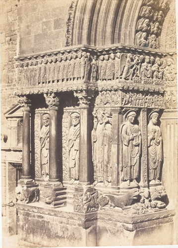 Charles Nègre - Arles. Saint-Trophime. Le portail, côté droit