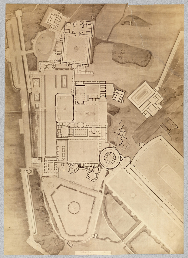 Anonyme - Photographie de dessin : Tivoli, villa d'Hadrien, plan reconstitué