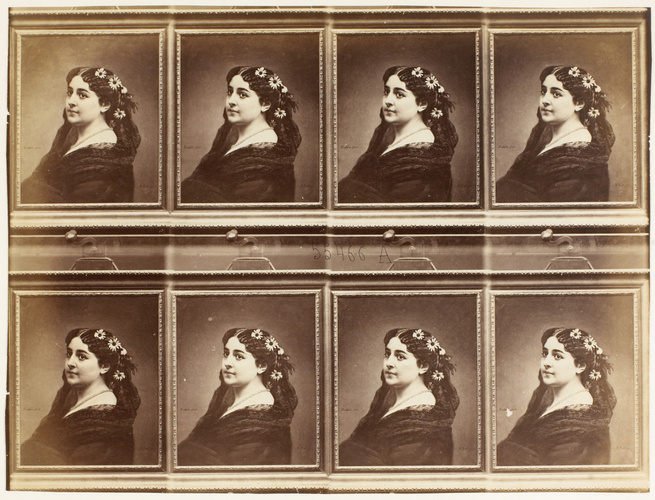 André Adolphe Eugène Disdéri - Mlle Céline Montaland en huit poses