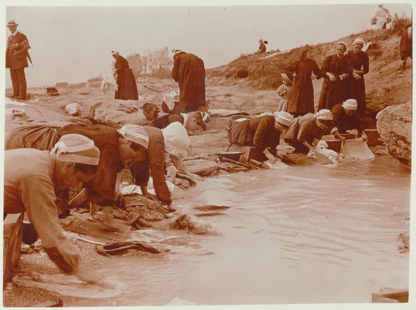 Concarneau, la lessive - Charles Augustin Lhermitte