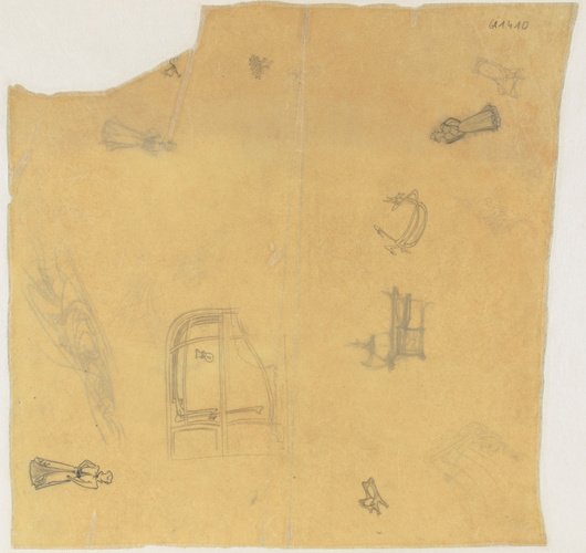 Hector Guimard - Paris 16e, 52 rue du Ranelagh, hôtel de M. Nozal : dessin d'att...