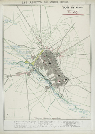 Ernest Kalas - Plan de Reims en 1789