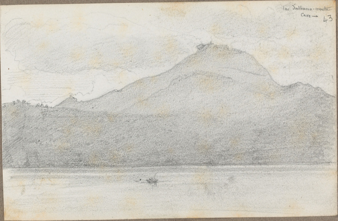 Louis Boitte - Albano, le lac et le Mont Cavo