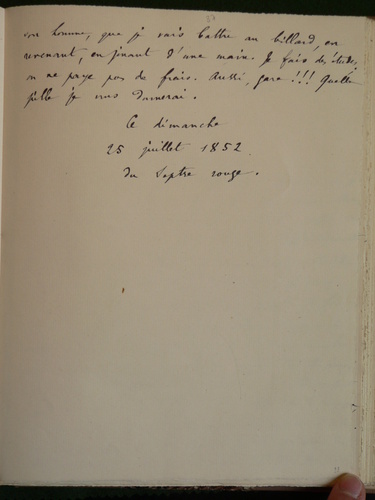Charles-François Daubigny - (26 juillet 1852), (Crémieu), à Geoffroy Dechaume