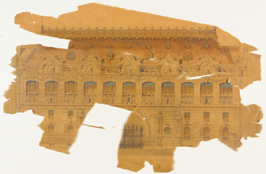 Hector Guimard - Beaux-arts : concours, projet pour un hôtel de ville