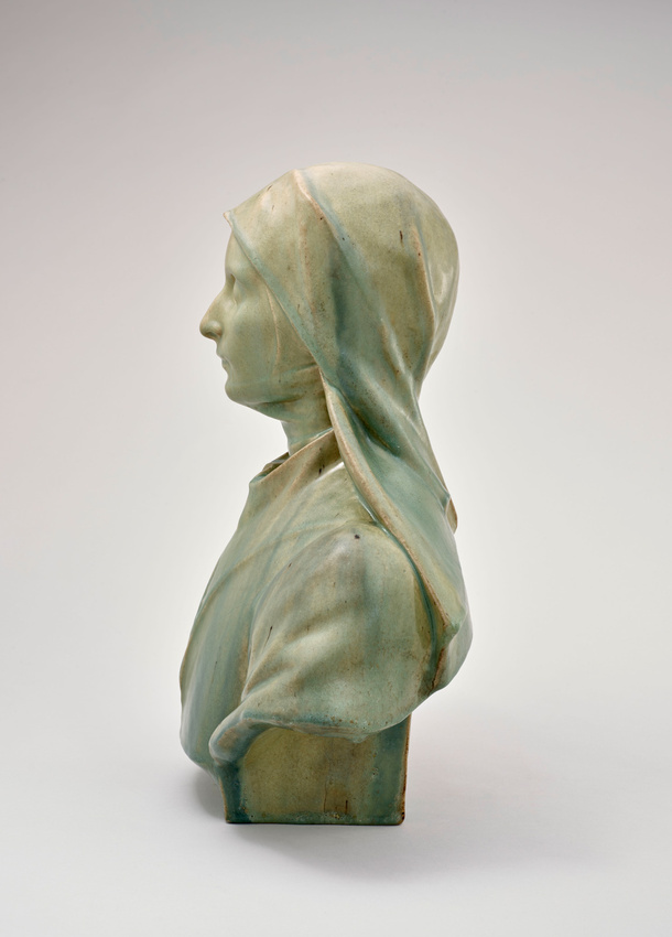 Adrien Dalpayrat - Buste de jeune femme en costume de religieuse