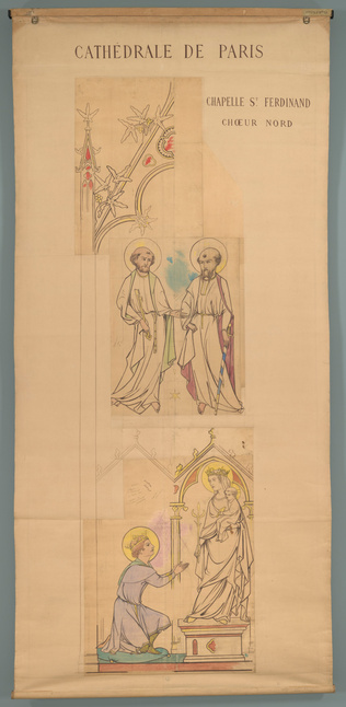 Eugène Viollet-le-Duc - Projet de peinture murale pour la chapelle de Saint-Ferd...