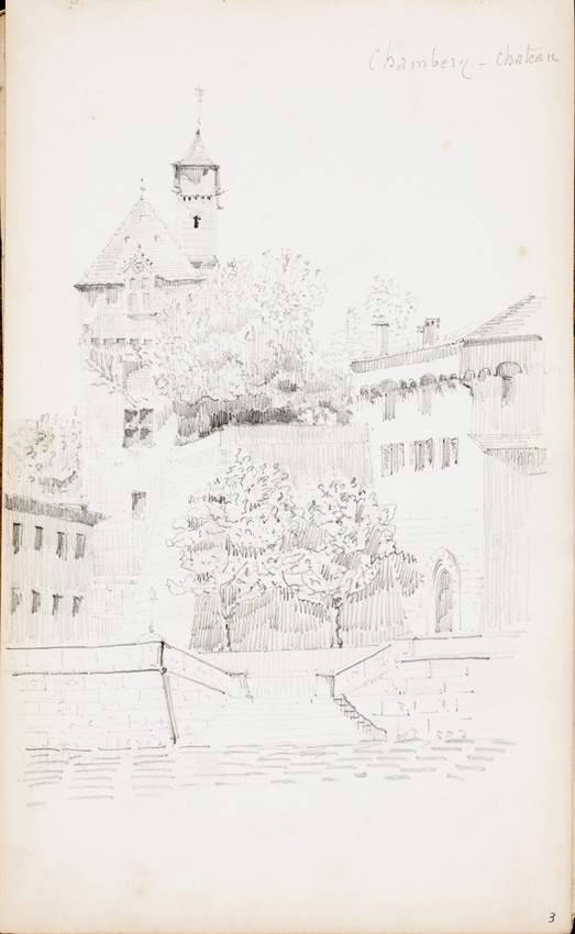 Charles-Justin Le Coeur - Château de Chambéry, élévation