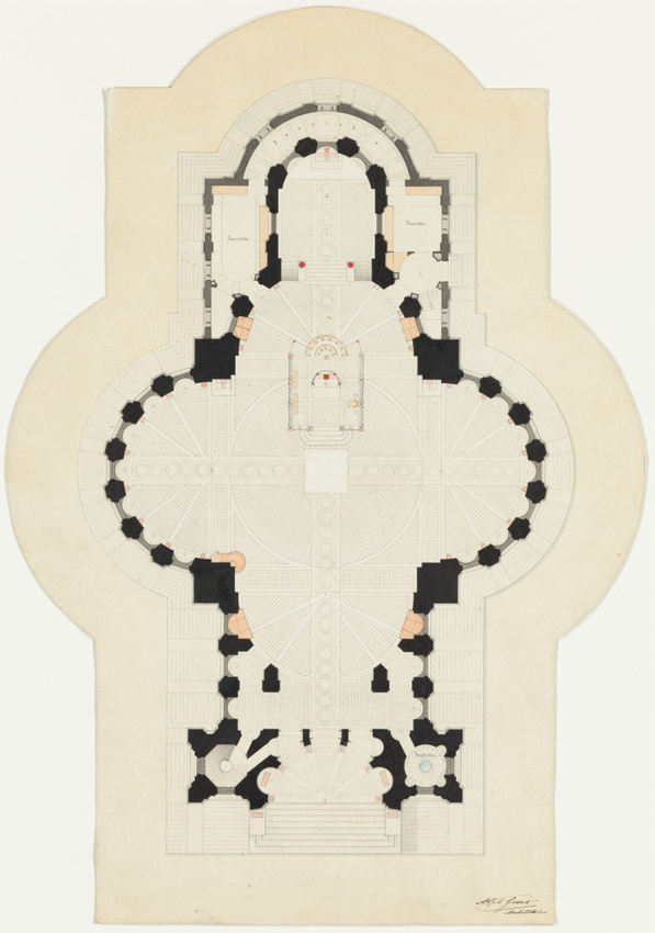 Alphonse Gosset - Sainte-Clotilde de Reims, plan