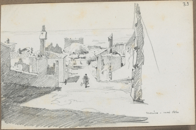 Louis Boitte - Marino, vue du village