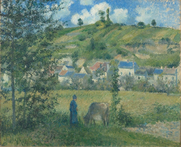 Paysage à Chaponval - Camille Pissarro