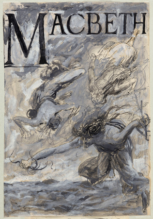 Luc Olivier Merson - Projet de frontispice pour Macbeth