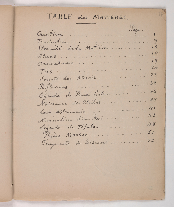 Paul Gauguin - Texte en français : table des matières