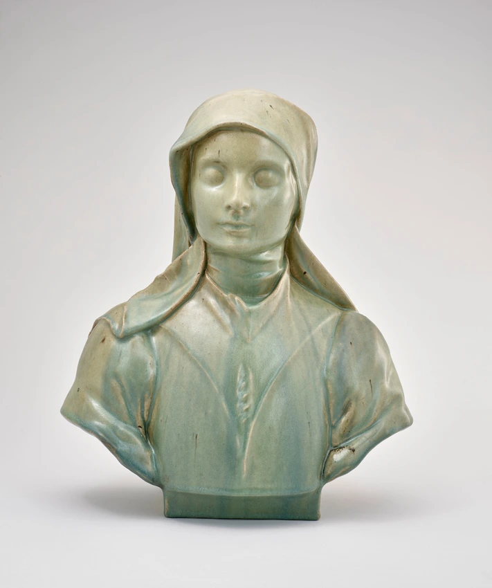 Adrien Dalpayrat - Buste de jeune femme en costume de religieuse