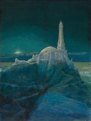 Temple à la Pensée, dédié à Beethoven, visions du temple, clair de lune - François Garas
