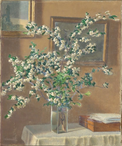 Charles Lacoste - Bouquet d'aubépines