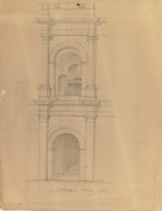 Louis Boitte - Une travée de l'amphithéâtre de Nîmes