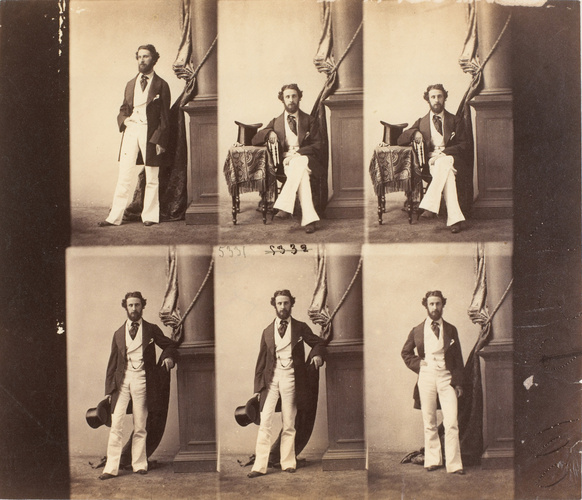 André Adolphe Eugène Disdéri - Sir Robert Bulwer-Lytton en six poses, quatre en ...