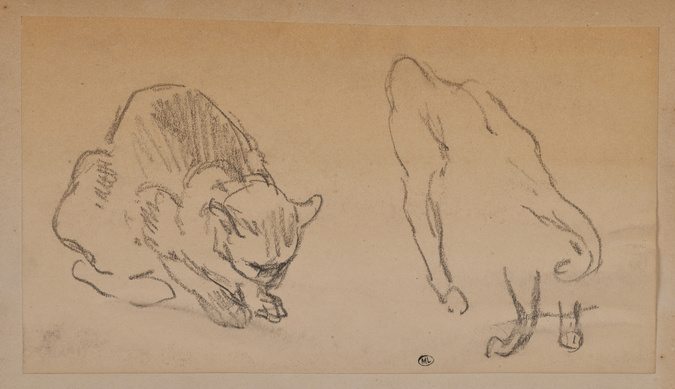 Théophile Alexandre Steinlen - Deux chats