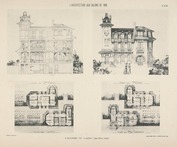 Raoul Brandon - Villa "Le Sagittaire", digue d'Onival (Somme)