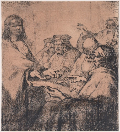 Théodule Ribot - Jésus au milieu des docteurs