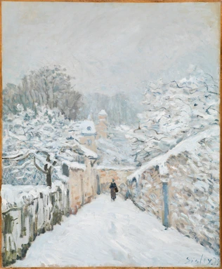 Alfred Sisley - La Neige à Louveciennes