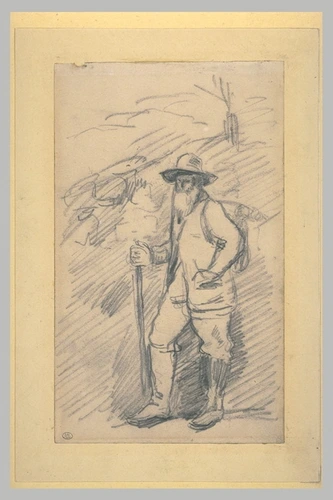 Paul Cézanne - Camille Pissarro allant au motif