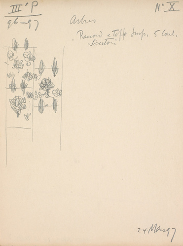 Eugène Grasset - Motifs d'arbres pour une étoffe
