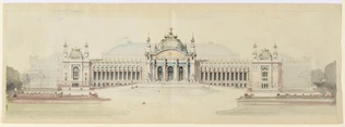 Louis Pille - Exposition universelle de 1900, projet pour le Grand Palais