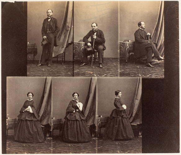 André Adolphe Eugène Disdéri - Prince et Princesse André Troubetzkoy en six pose...