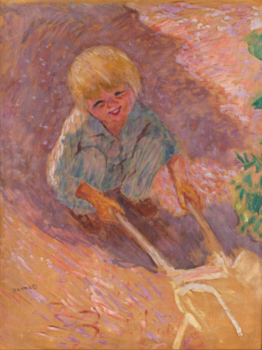 Pierre Bonnard - L'Enfant à la brouette, étude