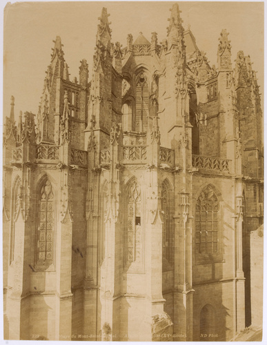 Anonyme - Abbaye du Mont-Saint-Michel, abside de l'église