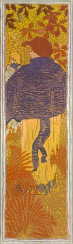 Pierre Bonnard - Femmes au jardin : femme à la pélerine