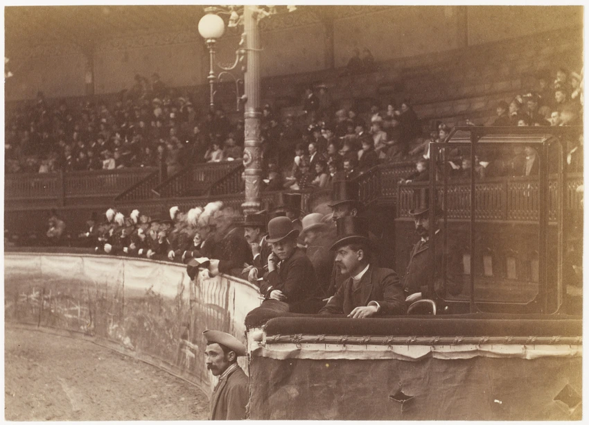 Albert Londe - Spectateurs à l'hippodrome de Longchamp, Paris