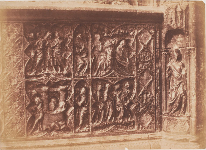 Henri Le Secq - Auxerre, détail d'un bas-relief