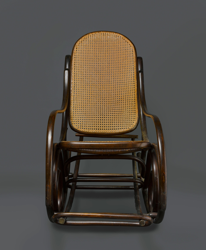 Thonet Frères - Berceuse (fauteuil à bascule) avec appui-pied, variante du n°14