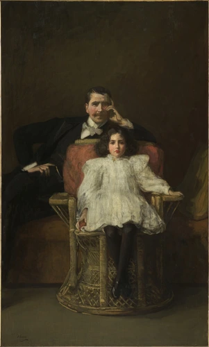 John Lavery - Père et fille