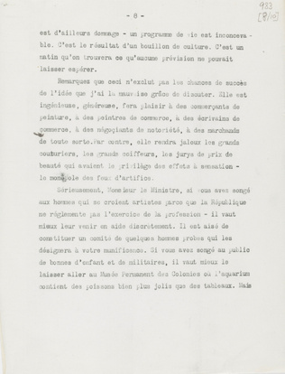 Paul Guillaume - Lettre ouverte à Monsieur le Ministre de l'Education Nationale